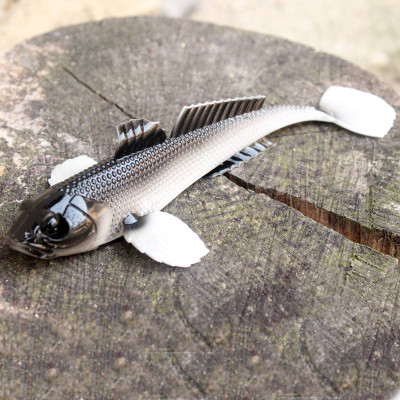 LIBRA LURES Gobio 7,3″ – 18,6cm 40g NO SCENT – 001 Whiete (1 pcs)