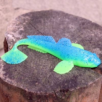 LIBRA LURES Gobio 7,3″ – 18,6cm 40g NO SCENT – 127 Lime chartreuse/Blue (1 pcs)