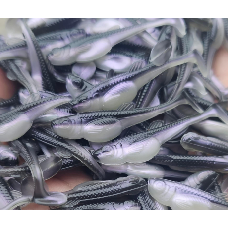 LIBRA LURES Embrion Shad 2″ – Violet Shine 120 (Fish) – 10ks/bal