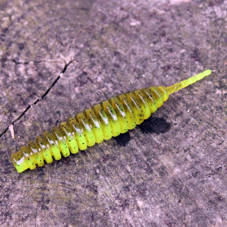 FishUp Tanta 3" 73mm Green Pumpkin/Chartreuse příchuť rak (6 kusů)