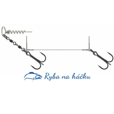 Savage Gear Spin Rig 10cm BS 23kg 0,70mm SGY 2BN (balení 2 kusy)