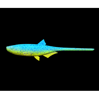 LIBRA LURES Bleak Slug Tail 8,2″ – 21cm – Lime Chartreuse/Blue 127