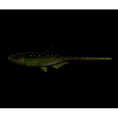 LIBRA LURES Bleak Slug Tail 8,2″ – 21cm – Motor Oil Green...