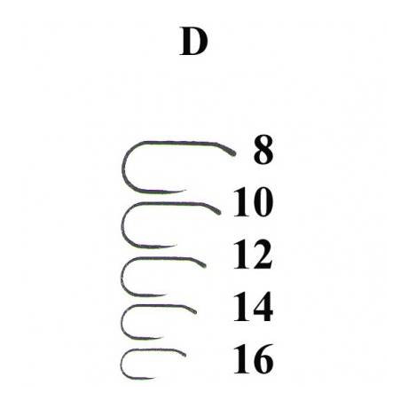 Háčky na suché mušky Knápek Hooks D14 vel. 14 (balení 25+1kus)