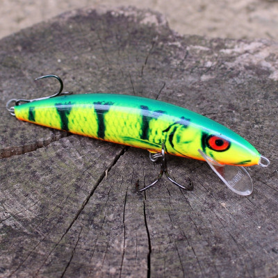 Wobler na candáta Kenart Slim Fish 12cm 20g plovoucí barva PX