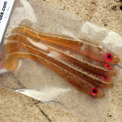 Ripper Monarch Dok Hollow Soul Shad 11cm barva Motoroil (balení 4 ks)