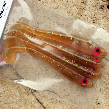 Ripper Monarch Dok Hollow Soul Shad 11cm barva Motoroil (balení 4 ks)