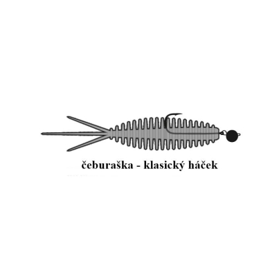 LIBRA LURES Turbo Worm 56 – Bubble Gum 017– 8ks/bal