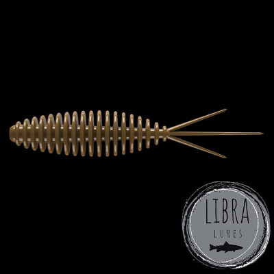 LIBRA LURES Turbo Worm 35 – Brown 038 (příchuť sýr) – 15ks/bal