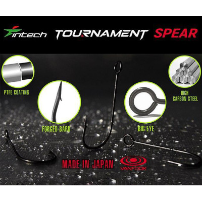 Čeburaškové háčky Intech Tournament Spear SMV-32SB vel. 6 – 6ks