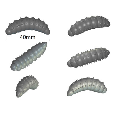 Nilsofky Bruncho 40mm 3.05g (balení 7 ks) barva DB318 UV (Salix UV + Fluo Green UV) aroma sýr