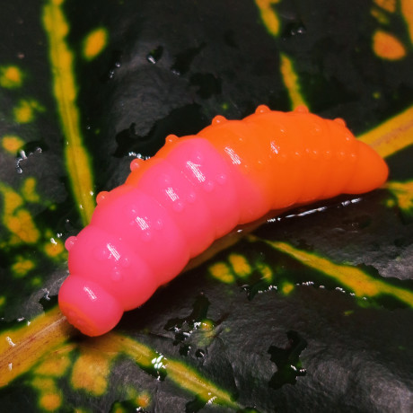 Nilsofky Bruncho 40mm 3.05g (balení 7 ks) barva DB302 UV (Cream White + Fluo Orange UV) aroma sýr