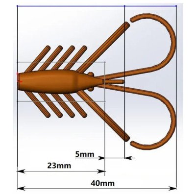 Nymfa Nilsofky Nympcho 4cm barva 021 Catchy Brown/12pcs - sýr