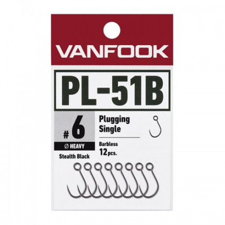 Woblerové jednoháčky Vanfook PL - 51B č.8 (12pcs)