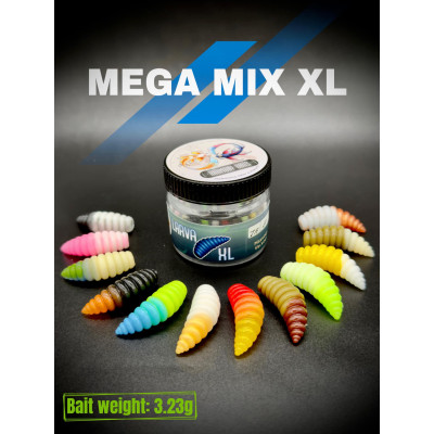 Harmony Baits Larva XL 37mm 12 pcs MEGAMIX XL
