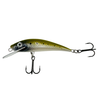 Wobler River Custom Baits Fury 5cm 4g T024 Moss green minnow