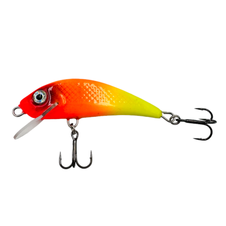 Wobler River Custom Baits Twitchy 5,5cm 4g T001 Hot rainbow