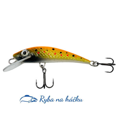 Wobler River Custom Baits Fury 7cm 6g T013 Flame Orange Trout