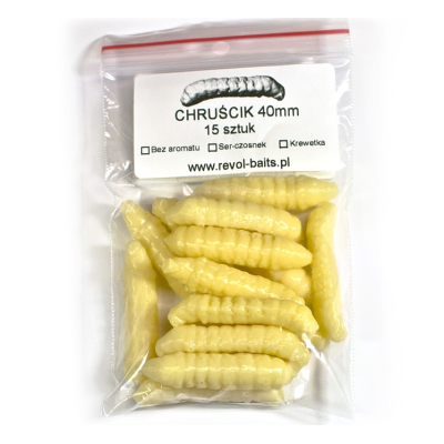 Revol Baits Chrostík EKONOMY (CADDIS LARVA) 40mm - 15 kusů kreveta