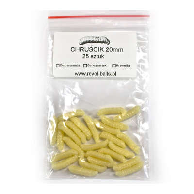 Revol Baits Chrostík EKONOMY (CADDIS LARVA) 20mm - 25 kusů sýr-česnek