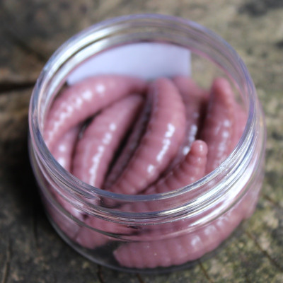 Gumová nástraha Trout Delirium Maggot 35mm 1,2g (10 pcs) barva Worm WO příchuť sýr