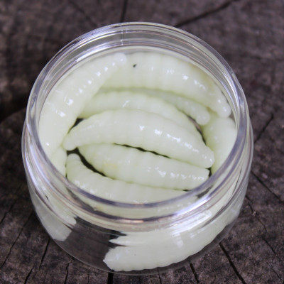 Gumová nástraha Trout Delirium Maggot 35mm 1,2g (10 pcs) barva Cheese CH příchuť sýr