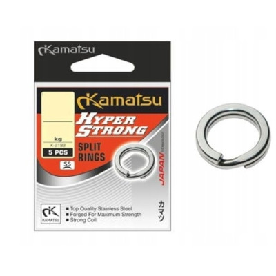 Pevnostní kroužky Kamatsu Hyper Strong vel. 7 - 50kg SS Silver