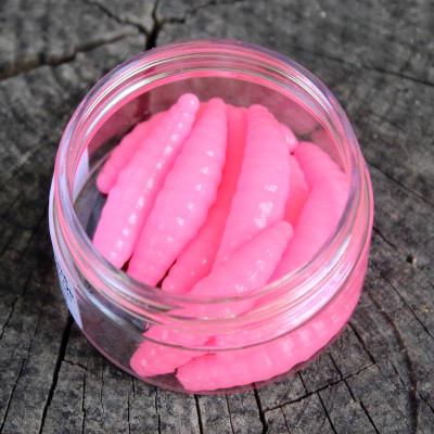 Gumová nástraha Trout Delirium Maggot 35mm 1,2g (10 pcs) barva BG příchuť sýr