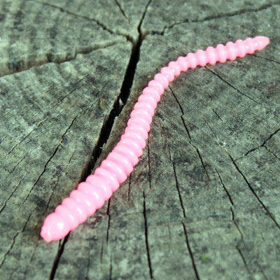 Gumová nástraha Trout Delirium Worm 70mm 0,8g (12 pcs) barva BG příchuť sýr