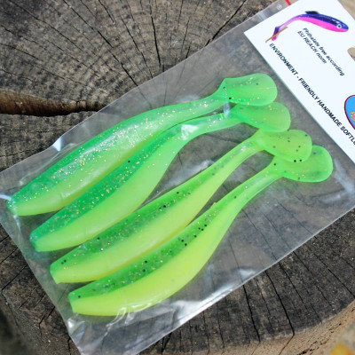 Monarch Dok Spickey Shad 11 Lime (balení 4ks)