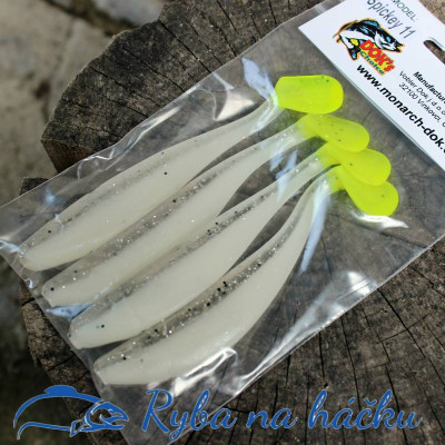Monarch Dok Spickey Shad 11 Salt n Pepper (balení 4ks)