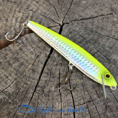 Wobler Siudak Ukleja 11cm 10g Holo Fluo Yellow BKK Hooks