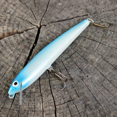 Wobler Siudak Ukleja 11cm 10g Blue Pearl BKK Hooks