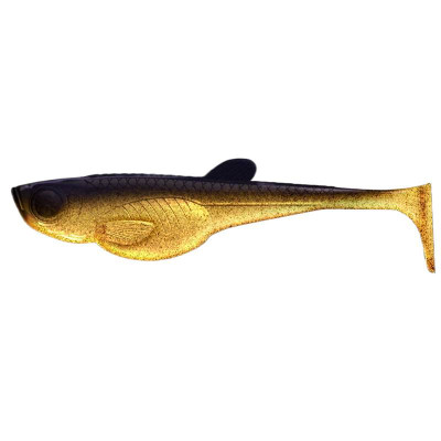 LIBRA LURES Embrion Shad 4″ 100mm 8g - 009 Gold (NO SCENT) – 6ks/bal