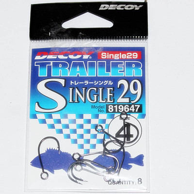 Woblerové jednoháčky DECOY Single29 Trailer VEL. 2 (8 pcs)