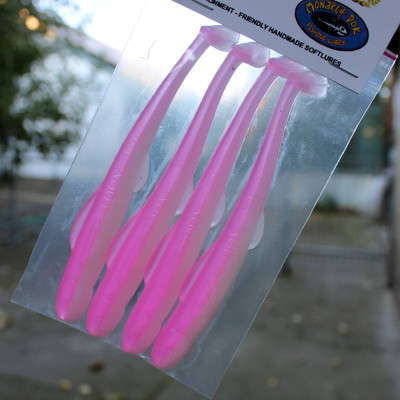 Monarch Dok Toby Shad 14 Pink Pearl (balení 4ks)