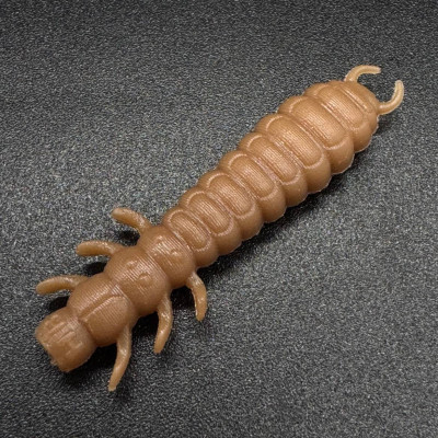 Harmony Baits Larva Lux 40mm 8pcs barva 020 Caramel příchuť sýr