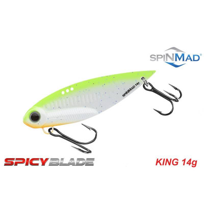 Cikáda Spinmad Spicy Blade King 14g 72mm barva 3810