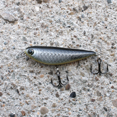 Wobler Revol Baits Top Master 5cm 4g plovoucí šedý se žlutým