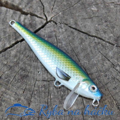 Wobler z Basonii Sterówka 7cm 10g barva modro-olivový