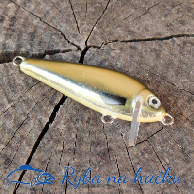 Wobler z Basonii Sterówka 5cm 6g barva zlatý lesk