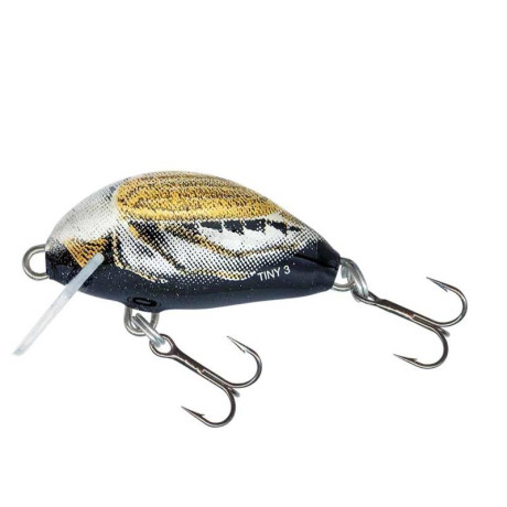 Wobler Salmo Tiny 3cm 2,2g  Black Cockchafer plovoucí