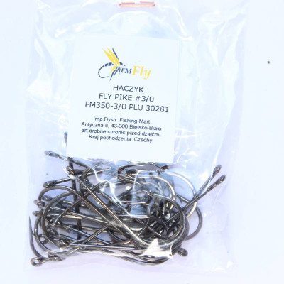 FM Fly PIKE 350Hooks vel. 3/0 (10 kusů)
