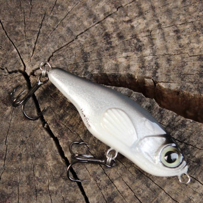 Wobler Super M Hellbol 8cm 18g potápivý šedý