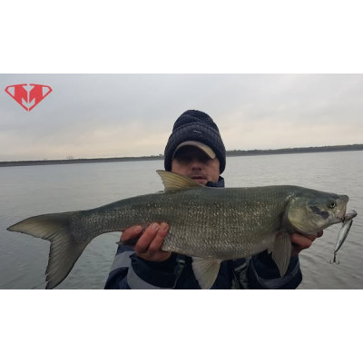 Wobler Super M Komando 10cm 25g potápivý šedý