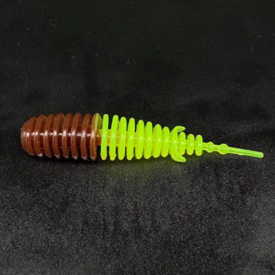 Harmony Baits T-Fat 53mm barva 024+004 Brown Chocolate + Toxic Green 7 pcs příchuť sýr