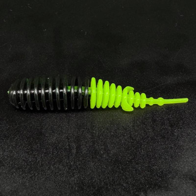 Harmony Baits T-Fat 53mm barva 027+013 Black + Chartreuse 7 pcs příchuť sýr