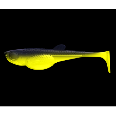 LIBRA LURES Embrion Shad 5″ 125mm 15g - 006 Hot Yellow (NO SCENT) – 4ks/bal