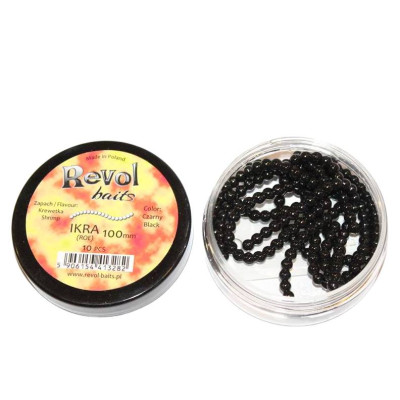 Revolbaits Jikra 100mm 10 pcs Black příchuť kreveta
