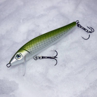 Wobler River Custom Baits Zander 10cm 12g barva Z006 Moss green